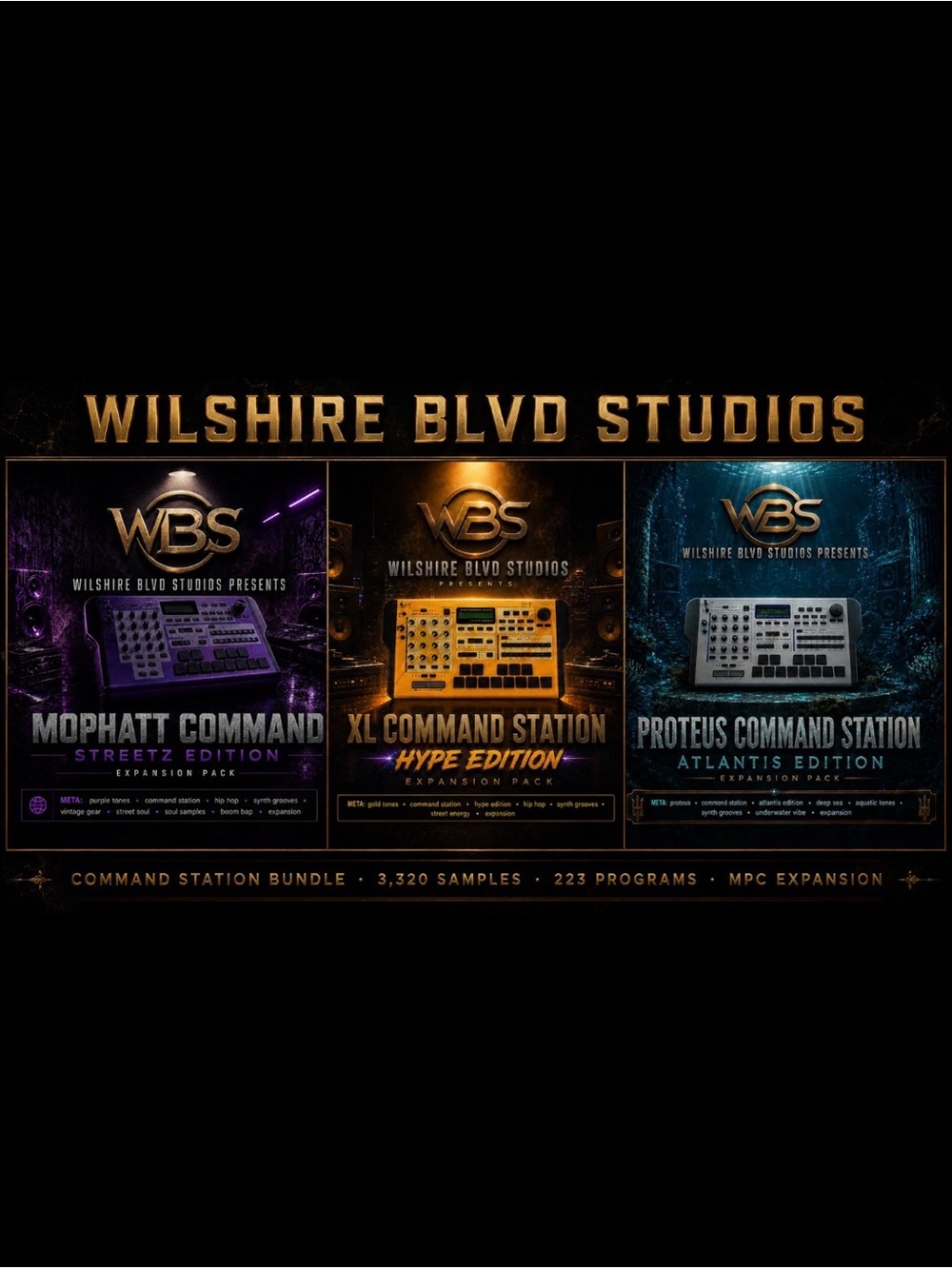 E-mu Akai MPC Expansions| MoPhatt XL Proteus Bundle 223 Programs 3,320 Samples